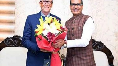 Business News | Shivraj Singh Chauhan Discusses with Bill Gates Various Topics on Agriculture, Rural Development