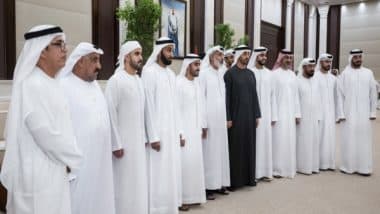 World News | UAE President Receives Emirati Military Personnel Who Won in Saudi-organised Quran Competition