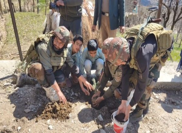 India News | J-K: Indian Army Conducts Plantation Drive with Locals in Doda District