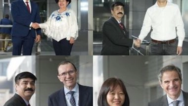 World News | IAEA Chief, Foreign Ministers of Bolivia, Hungary, Norway Arrive in Delhi for Raisina Dialogue