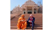 India News | New Zealand PM Luxon Visits Swaminarayan Akshardham Temple in Delhi