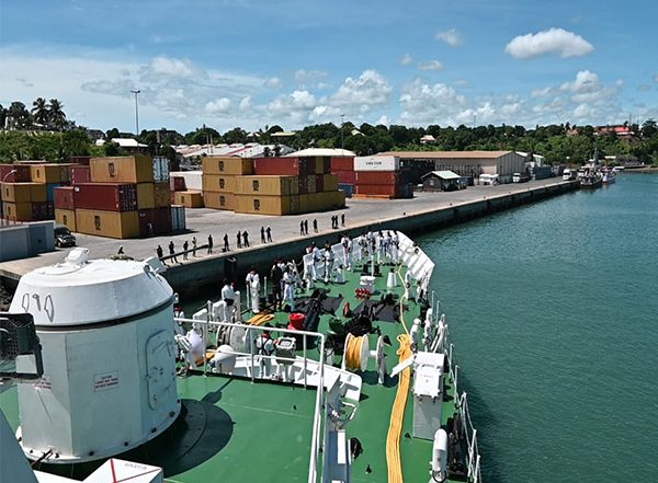 India News | Coast Guard Vessel Saksham Makes Port Call in Madagascar