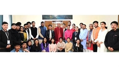 India News | J-K LG Sinha Interacts with Youth Delegation from Ladakh, Commends ABVP's SERU Initiative
