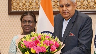 India News | President Droupadi  Murmu Visits Vice President Dhankhar to Inquire About His Health