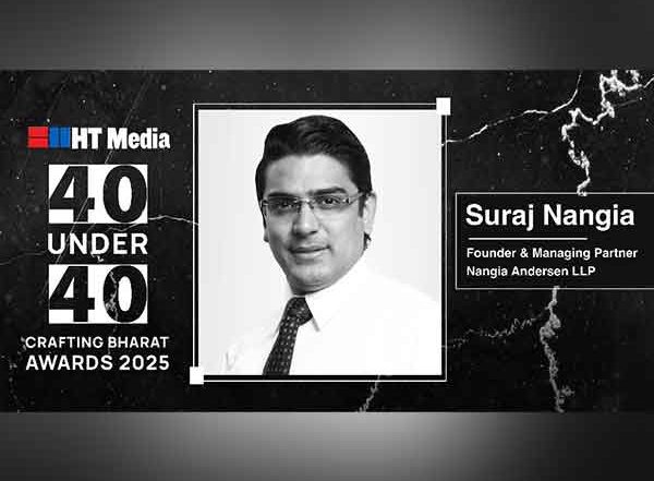 Business News | Suraj Nangia Honored with Hindustan Times 40 Under 40 Award for Pioneering Leadership and Innovation