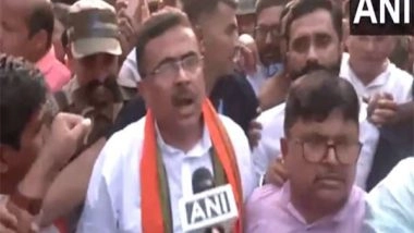 India News | There is No Democracy in Bengal: Suvendu Adhikari After TMC Workers Show Black Flag to BJP MLAs in Baruipur