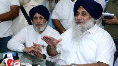 India News | Sukhbir Singh Badal Lashes out at Punjab Government over Arrest of Protesting Farmers, Demands Their Release