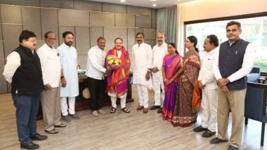 India News | JP Nadda Meets Newly Elected Telangana BJP MLCs in Delhi
