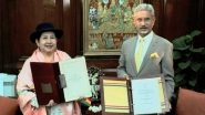 World News | Jaishankar, Bolivia's Foreign Minister Discusses Bilateral Ties, Signs Quick Impact Projects Agreement