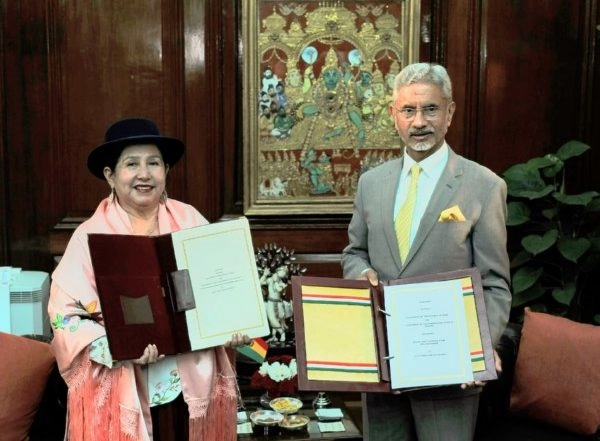 World News | Jaishankar, Bolivia's Foreign Minister Discusses Bilateral Ties, Signs Quick Impact Projects Agreement