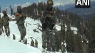 India News | J-K: Indian Army Personnel Conducts Patrolling in Snow-covered Doda