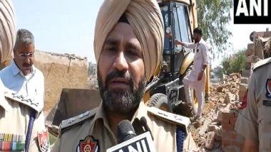 India News | War Against Drugs: Demolition Drive in Punjab, Administration Razes Property of Alleged Drug Peddlers