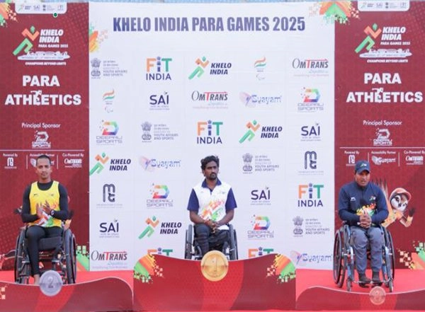 Sports News | Khelo India Para Games 2025: Tamil Nadu's Ramesh Shanguman Clinches First Gold in Athletics