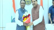 India News | Madhya Pradesh CM Mohan Yadav Meets Odisha CM Majhi, Pays Tributes to Debendra Pradhan