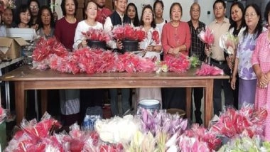Business News | Anthurium Flowers from Mizoram Go Beyond Borders, Exported First Time to Singapore