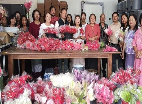 Business News | Anthurium Flowers from Mizoram Go Beyond Borders, Exported First Time to Singapore