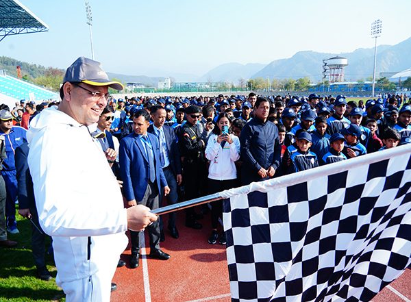 India News | Uttarakhand CM Appeals to People to Exercise Daily, Eat Healthy; Flags off Fit India Run in Dehradun