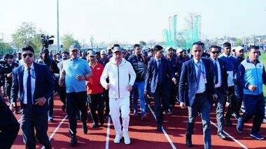 India News | Uttarakhand Chief Minister Dhami Flags off Fit India Run Program in Dehradun