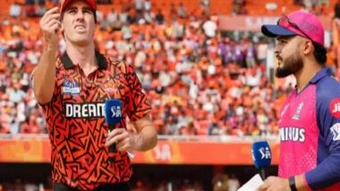 Sports News | IPL 2025: Rajasthan Royals Win Toss, Opt to Bowl First Against Sunrisers Hyderabad