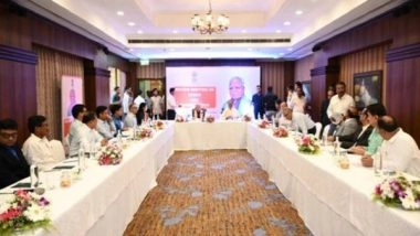 Business News | Minister Manohar Lal Reviews Odisha's Power Sector at a Meeting in Bhubaneswar
