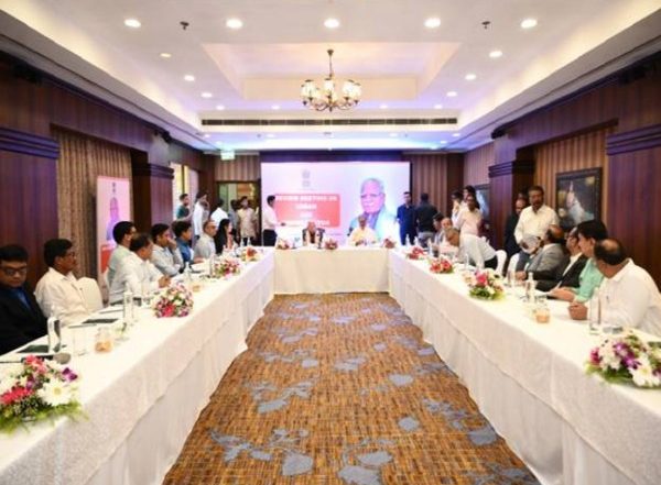 Business News | Minister Manohar Lal Reviews Odisha's Power Sector at a Meeting in Bhubaneswar