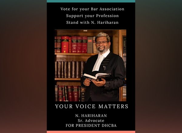 India News | N Hariharan Elected as President of Delhi High Court Bar Association