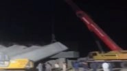 India News | Pillar of Under-construction Delhi-Dehradun Expressway Collapses in Saharanpur, Two Workers Injured