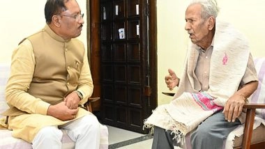 India News | Chhattisgarh CM Vishnu Deo Sai Meets Eminent Hindi Author Vinod Kumar Shukla at His Residence