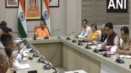 India News | UP CM Yogi Adityanath Holds Meeting with Officials, Reviews Law and Order Situation in State