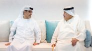 World News | Hazza Bin Zayed Visits Saeed Bin Tahnoon Bin Mohammed, Exchanges Ramadan Greetings