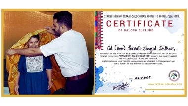 Business News | Balochistan Confers the Highest Civilian Award on Col(Hony.) Parvati Jangid Suthar