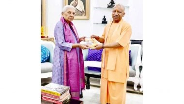 India News | UP CM Yogi Adityanath Marks 8 Years in Office, Meets Governor Anandiben Patel
