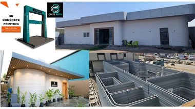 Business News | Cretebots Introduces Maharashtra's First Onsite 3D-Printed Office, Pioneering a New Era in Construction