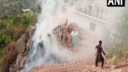 India News | J-K: Fire Breaks out at Stubble Stack in Udhampur