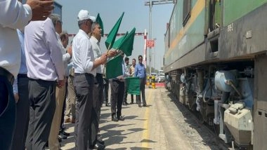 India News | First Double-stack Container Train Flagged off from Hind Terminal at Palwal