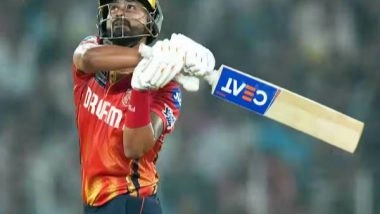 Sports News | Shreyas Iyer's Explosive 97 Propels Punjab Kings to 243/5 Against Gujarat Titans