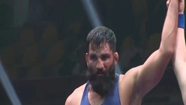 Sports News | Asian Wrestling Championships 2025: Grappler Sunil Kumar Opens India's Account by Scritping Bronze Medal Triumph