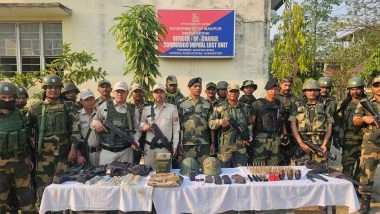 India News | Manipur: Security Forces Conduct Search Operations in Fringe Areas, Recover Ammunitions