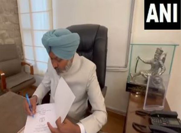 India News | Punjab: Finance Minister Harpal Singh Cheema Signs Budget Copies, Ahead of Its Presentation