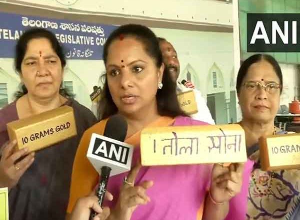 India News | BRS MLC K Kavitha K Kavitha Demands Sonia Gandhi Fulfill Congress' Gold and Cash Promise in Telangana