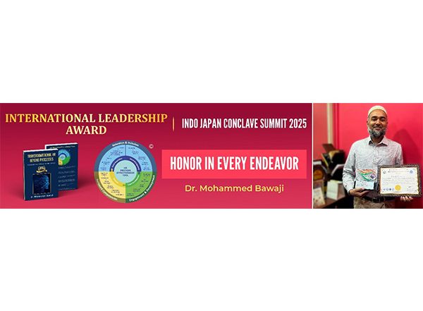 Business News | Pune-Based HR Expert Dr. Mohammed Bawaji Receives International Leadership Award in Tokyo, Japan