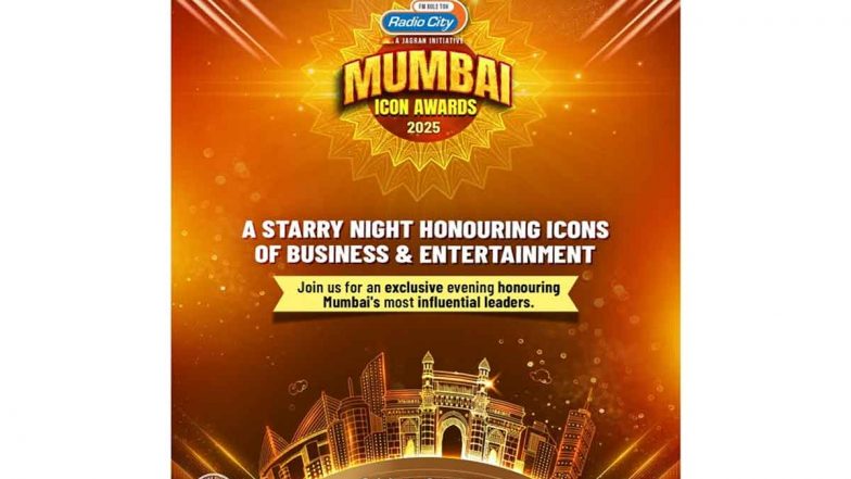 Business News | 4th Radio City Icon Awards 2025 - The Ultimate Stage for Mumbai's Business & Entertainment Icons
