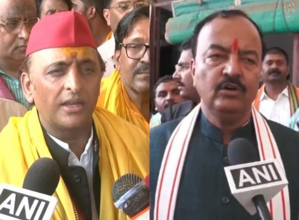 India News | SP Chief Akhilesh Yadav, UP Dy CM Maurya Spar over Governance After BJP Completes 8-year in Uttar Pradesh