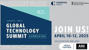 India News | Carnegie India's Global Technology Summit to Be Held from April 10-12; Jaishankar, Piyush Goyal Among Key Speakers