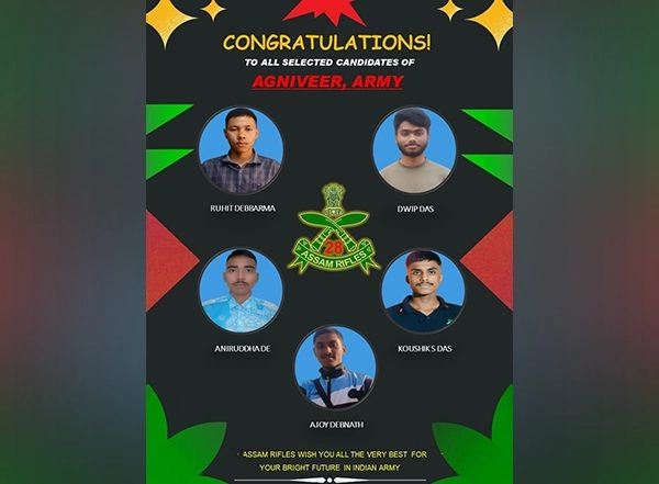 India News | Tripura: 5 Selected as Agniveers After Assam Rifles Training