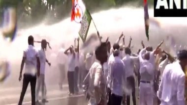 India News | Protest Turns Violent, Police Resort to Lathi-charge on Odisha Congress Workers in Bhubaneswar