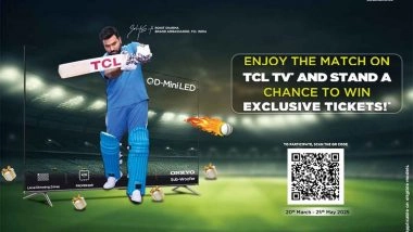 Business News | Gear Up for IPL 2025: TCL Offers Cricket Fans a Chance to Win Big!