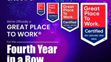 Business News | Excelra Achieves Great Place to Work Certification for the Fourth Consecutive Year