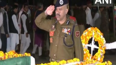 India News | Jammu and Kashmir: Wreath-laying Ceremony Held for Police Personnel Killed in Kathua Encounter