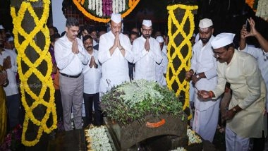 India News | Maharashtra Dy CM Ajit Pawar Pays Tribute to Chhatrapati Sambhaji Maharaj on His Death Anniversary in Pune
